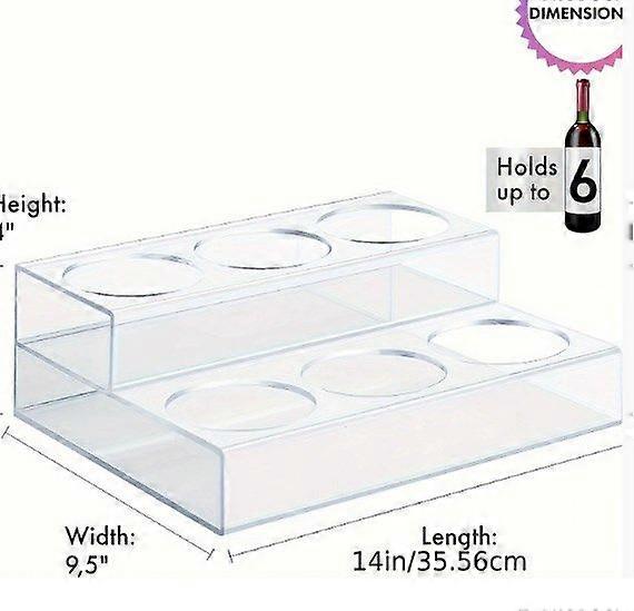 Coffee Syrup Organizer: Acrylic Wine Bottle Holder - Multi-Functional  6-Slots Syrup Rack for Coffee Bar and Kitchen Countertop Rack
