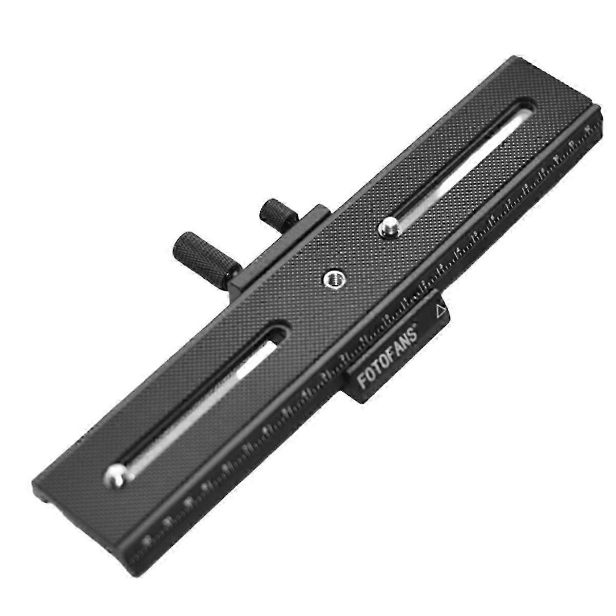 200mm Range 2-Way Macro Focusing Rail Slider Plate with 1/4 Screw for DSLR Cameras and Accessories