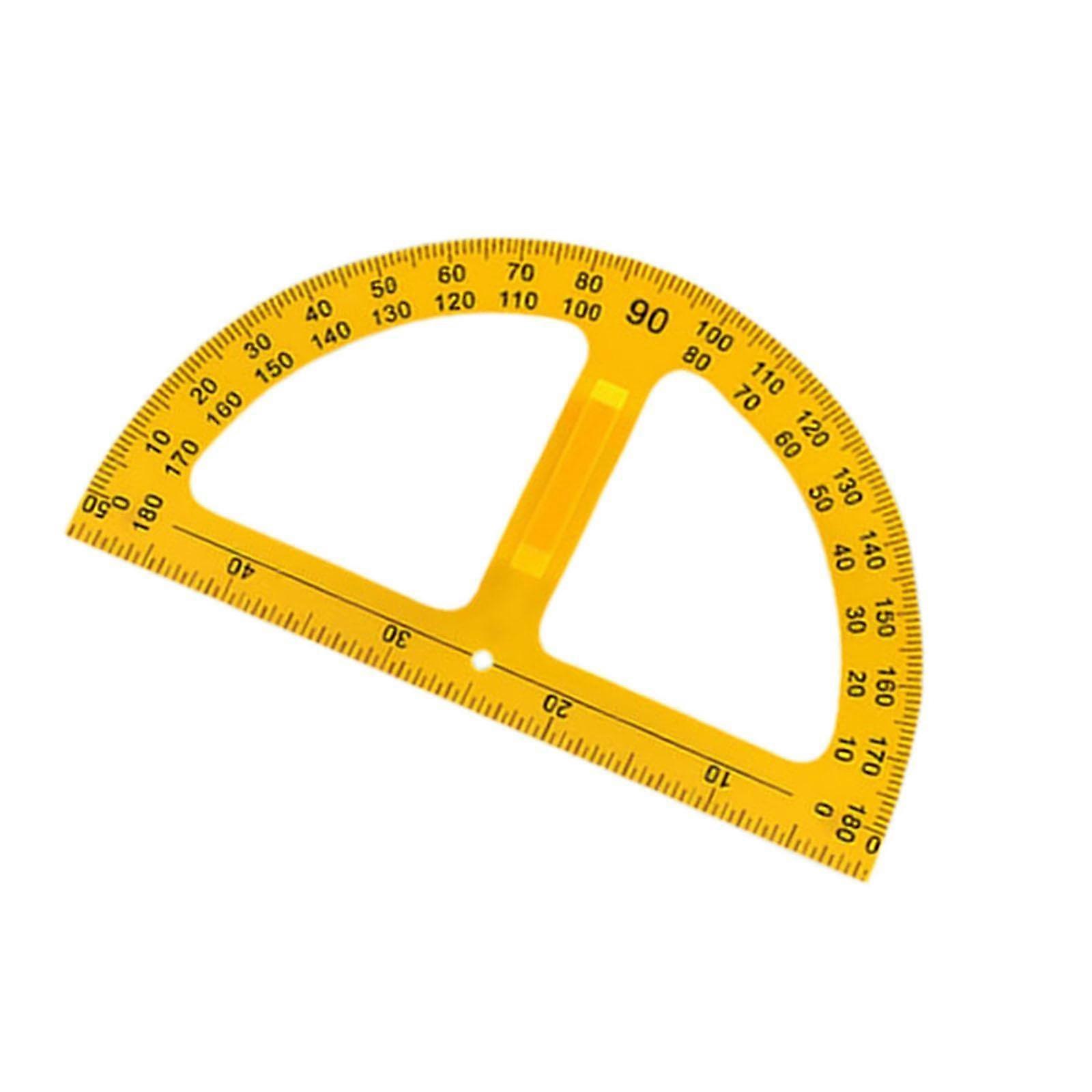 Large Ruler Math Teacher Drawing Tool for Math Geometric Shapes Teacher Triangles Large Protractor Angle Measurer
