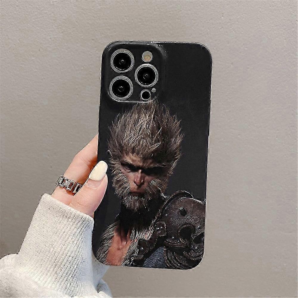 For Certain Brand Compatible iPhone 14 Pro Max Hard PC Shockproof Phone Cover with Wukong Pattern