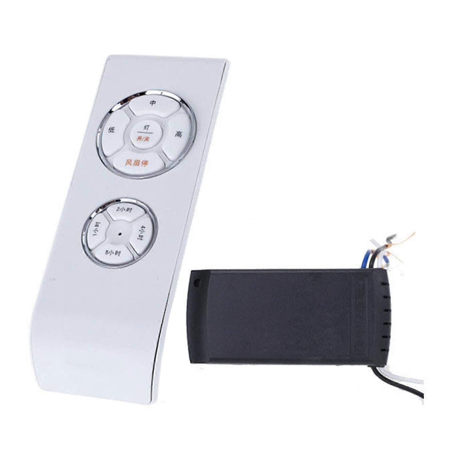 Universal Ceiling Fan and Lamp Remote Control Kit with Wireless Receiver, Timer Function, Easy Installation for Home Use