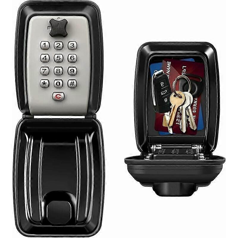 Large Outdoor Key Box, Wall-Mounted with 12-Digit Password, Waterproof Safe