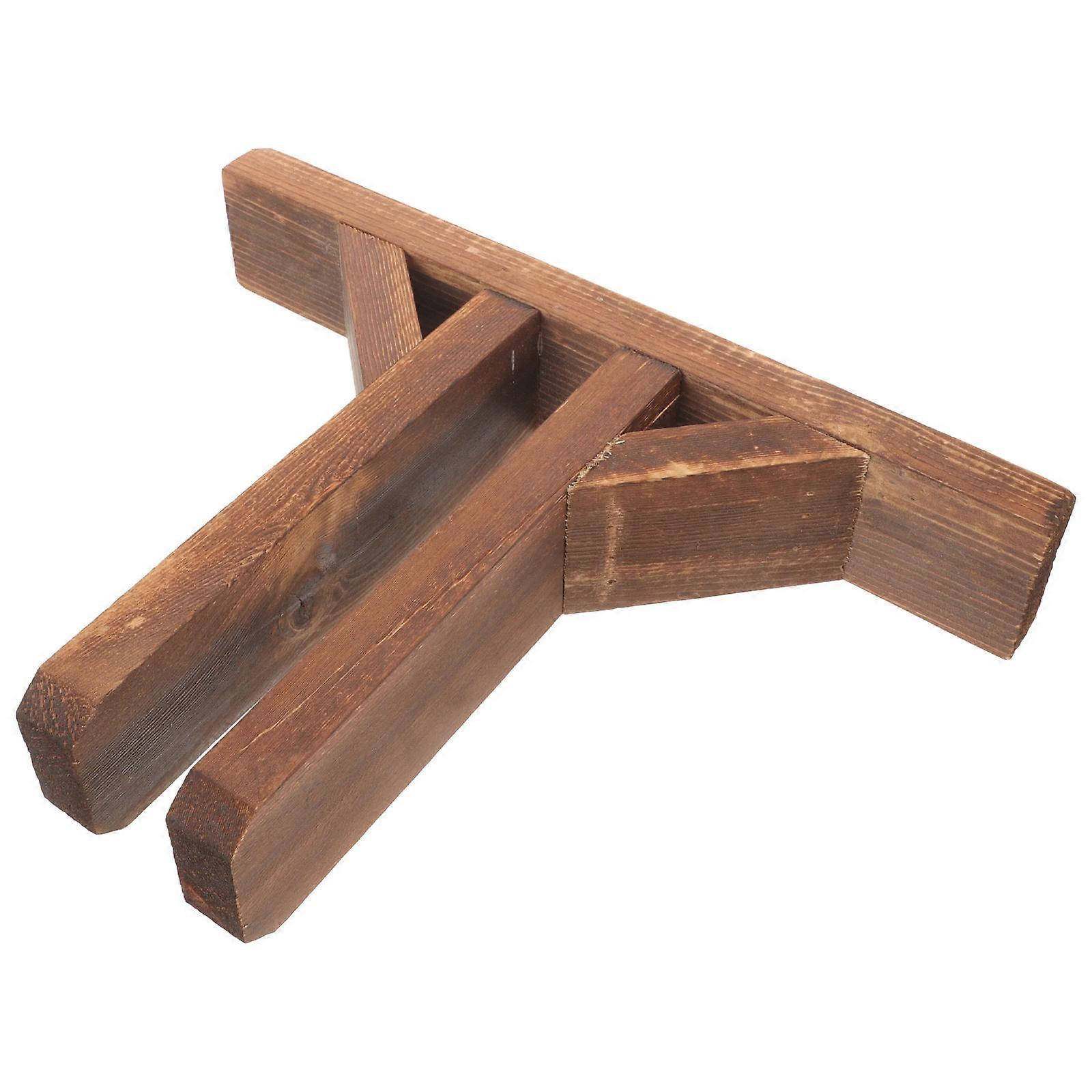 Wooden Divider Base for Room Partitions, Fence Panels Stand – Elegant Design for Home, Office, Tea Rooms, and Restaurants – Versatile Support