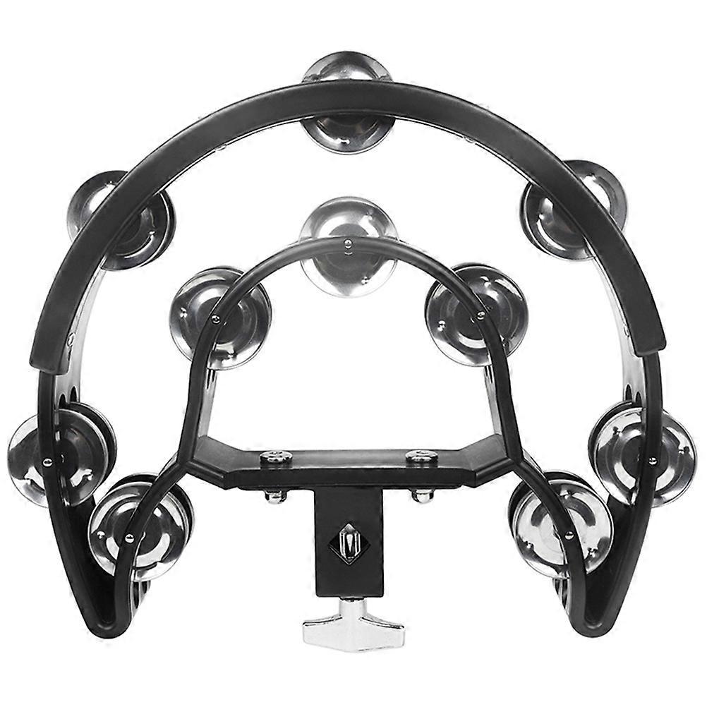 Tambourines Musical Instrument Hand Bell for Party 1 Portable Double Row