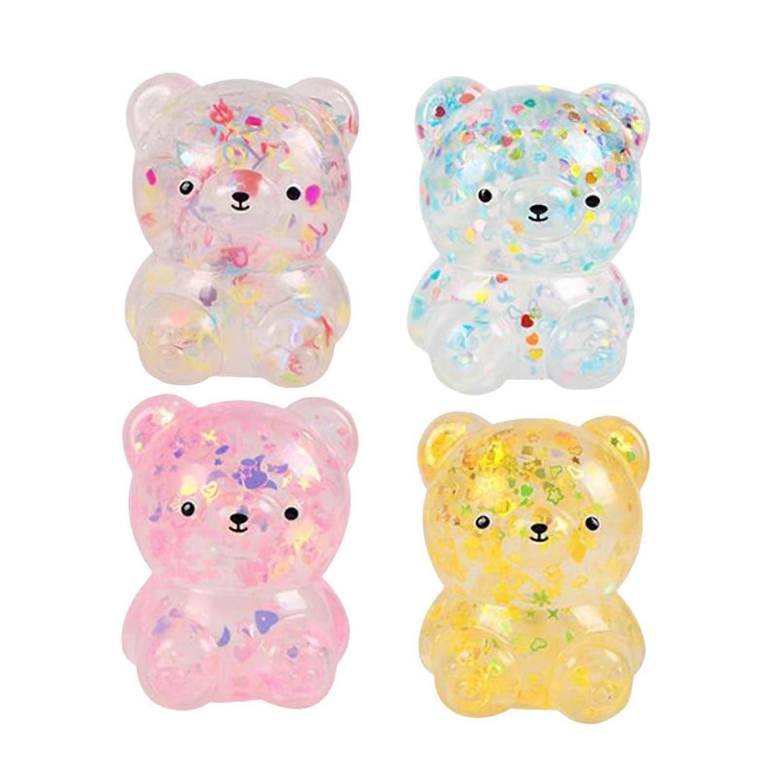 Gummy Bears Decompression Toy for Stress Relief, Sensory Toy for Adults and Children (Camouflage, 8 cm)