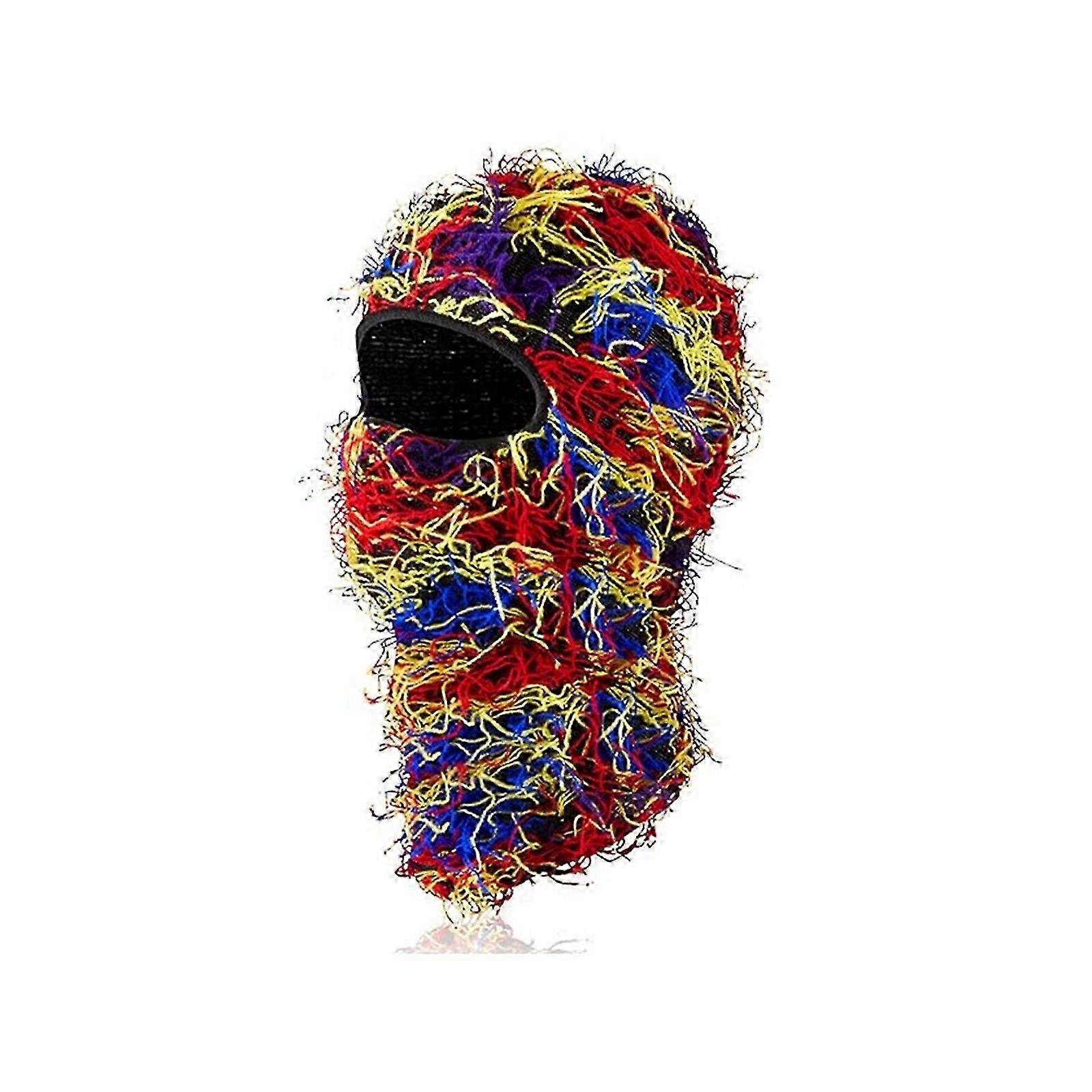 Ταλαιπωρημένη Balaclava Full Face Ski Mask Cool Knitted Balaclava Αντιανεμική μάσκα σκι για άνδρες Γυναίκες Κρύος καιρός
