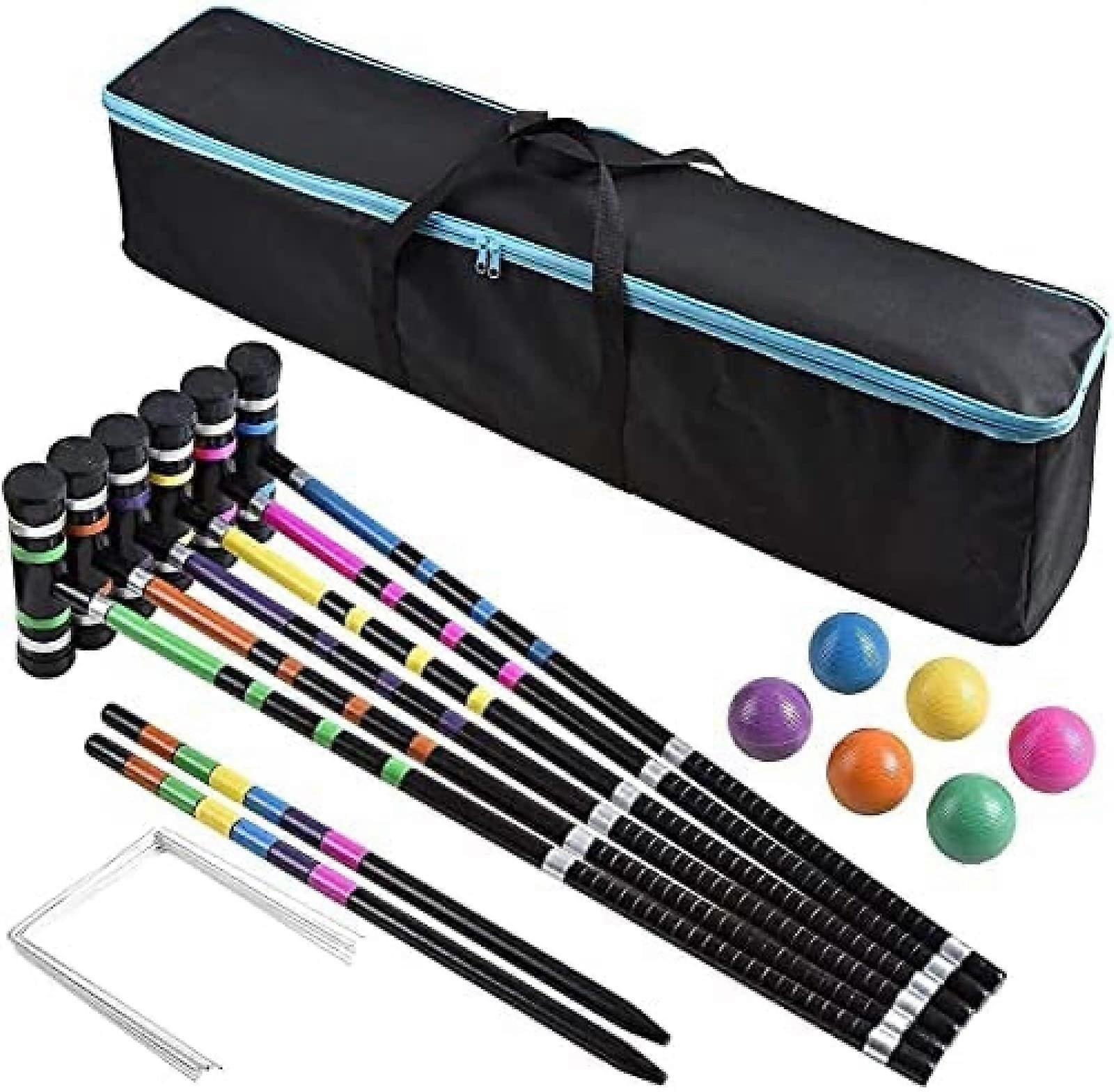 Croquet Set for 6 Players – for Families, Includes Carry Bag.