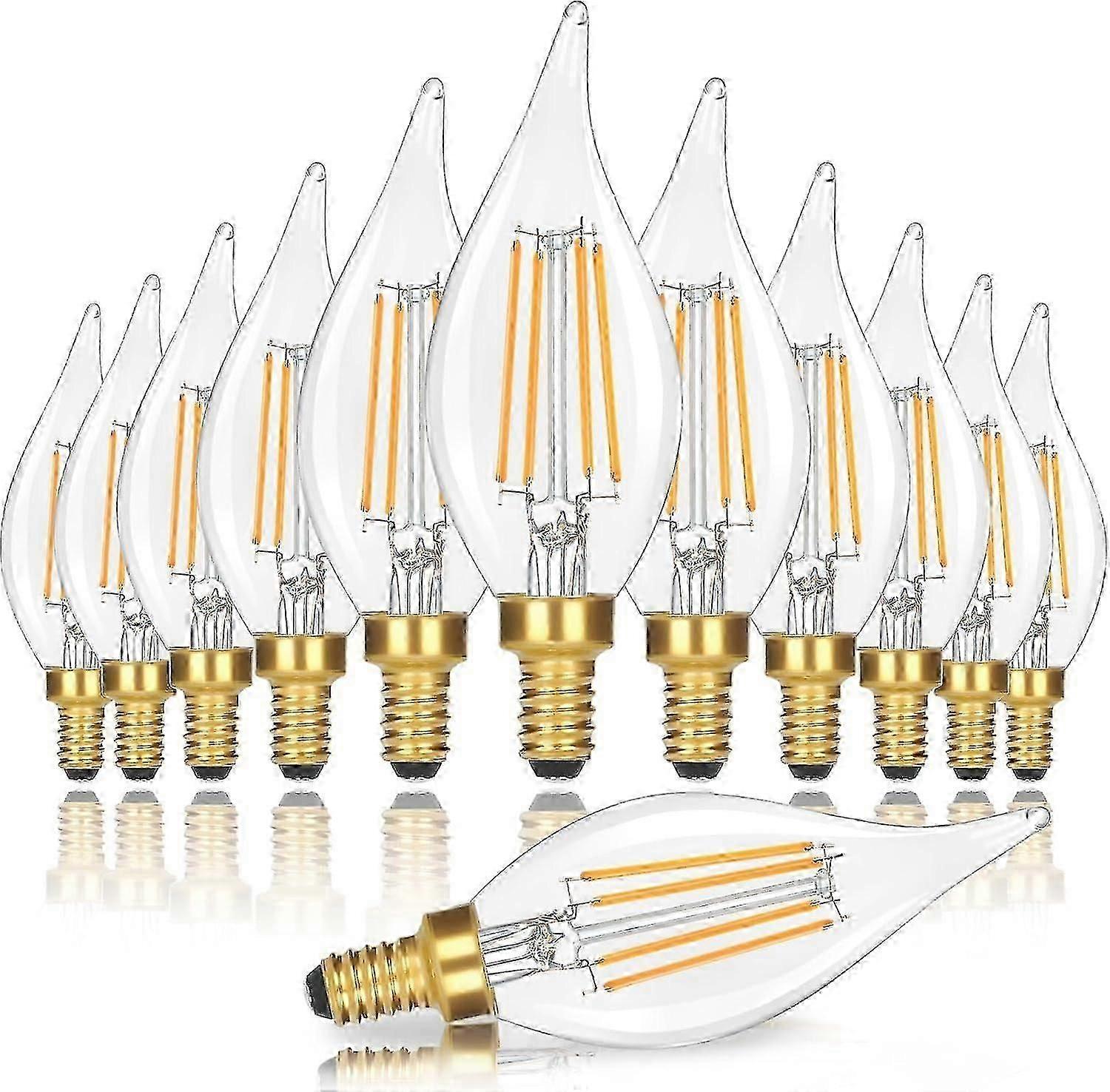 Dimmable E12 LED Bulbs, 40W Equivalent, Warm White Chandelier Lights