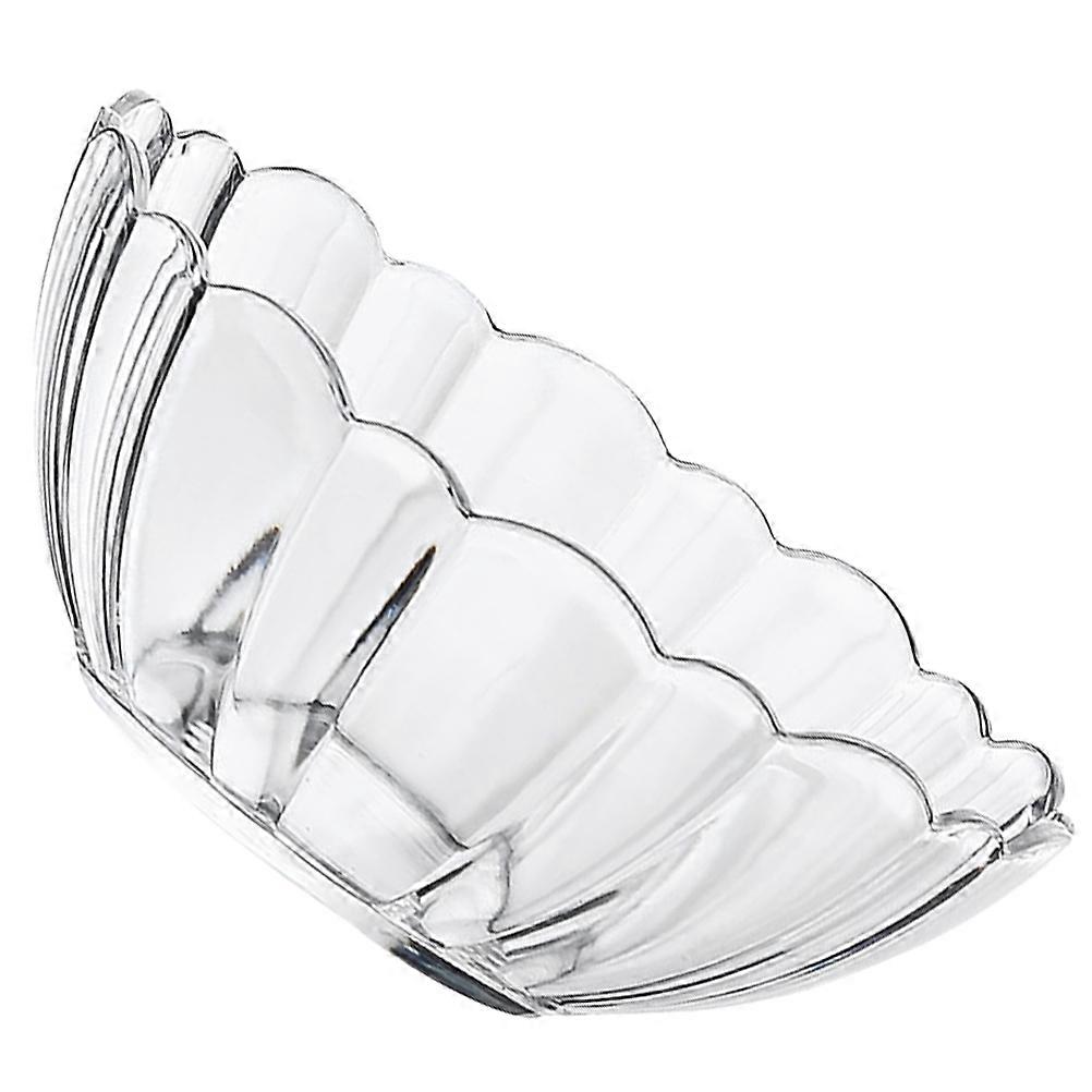 Clear Decorative Bowl Lotus-Shaped Soup Bowl Household Users 19.5X19.5X7.5cm Spotless Surface 1Pc