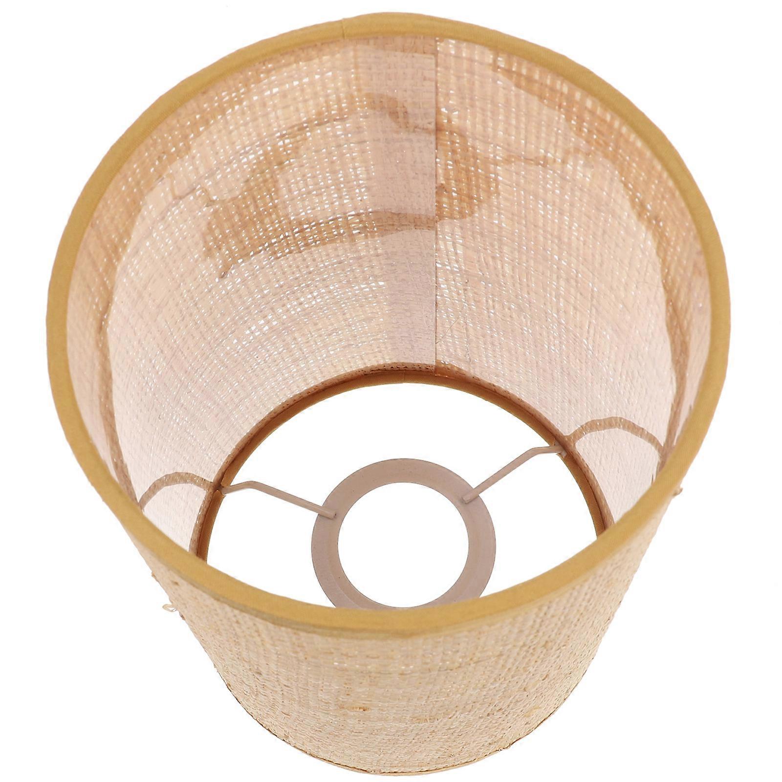 Rattan Woven Lamp Shade for Floor Lamps, Rustic Indoor Decor Suitable for Bedrooms, Aisles, and Hotels