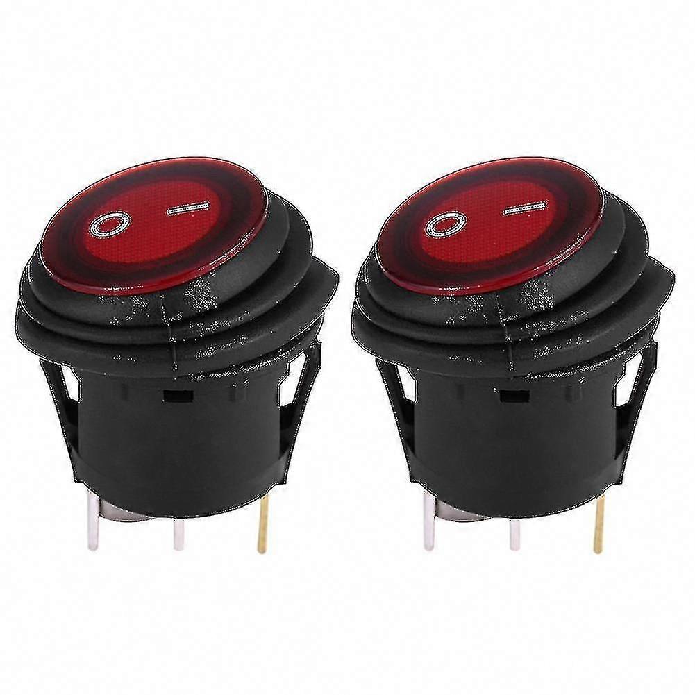 Rocker Toggle Switch Round On-Off Car Switch for Dashboard and Control Panel