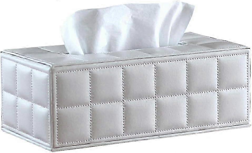 White Tissue Box & Toilet Paper Storage Rack - Versatile Home Organizer for Towels and Bathroom Essentials