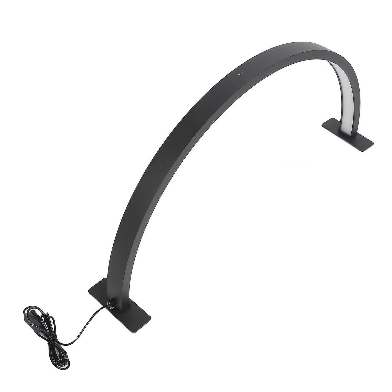29.5inch Desktop Half Moon Lamp 30W 3 Color Dimmable 3000K‑6500K Beauty Salon Light for Eyelash Extension 100‑240V US Plug