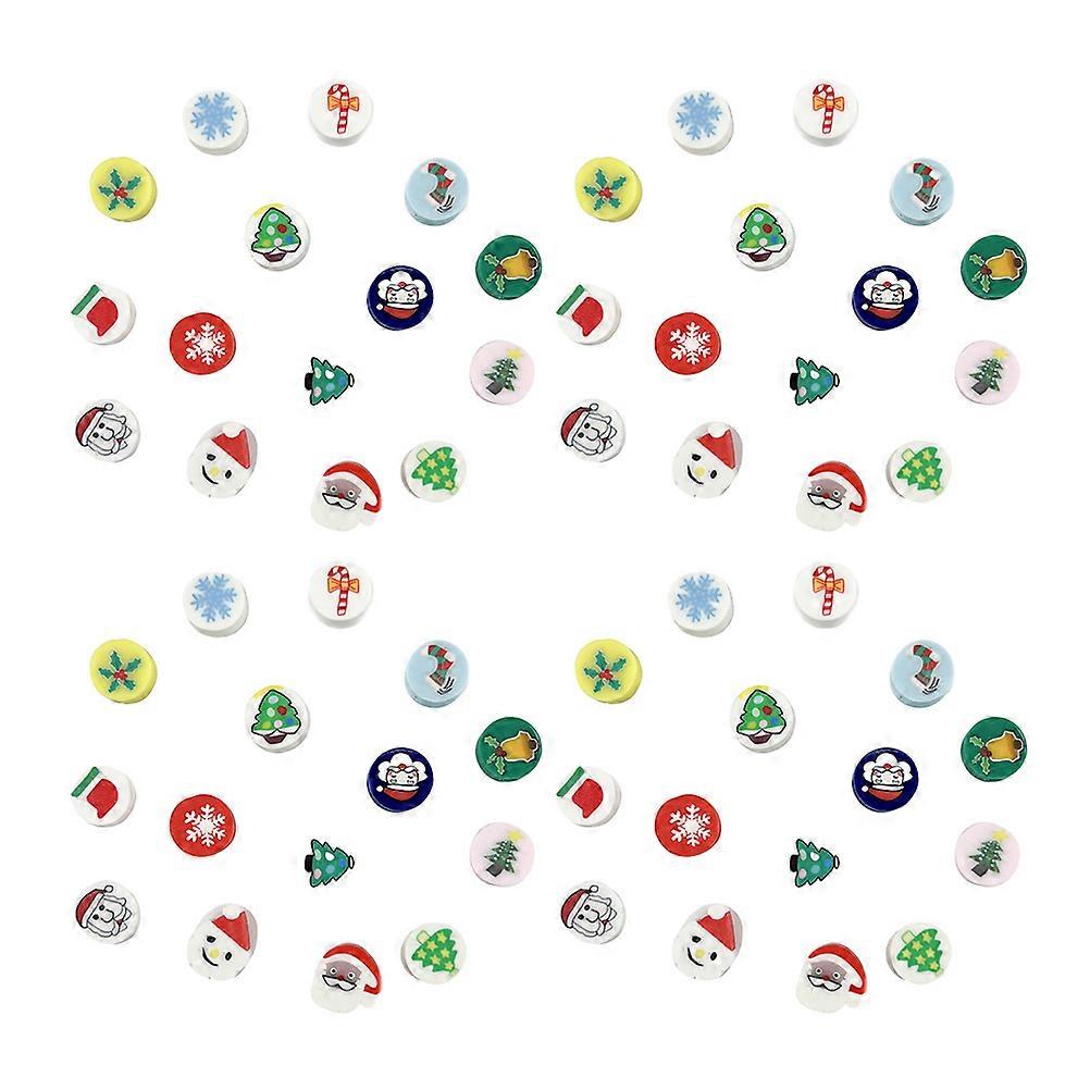 Mini Christmas Clay Beads Polymer Clay Beads Assorted Color Diy Enthusiasts 1.00X1.00X0.80cm 150Pcs