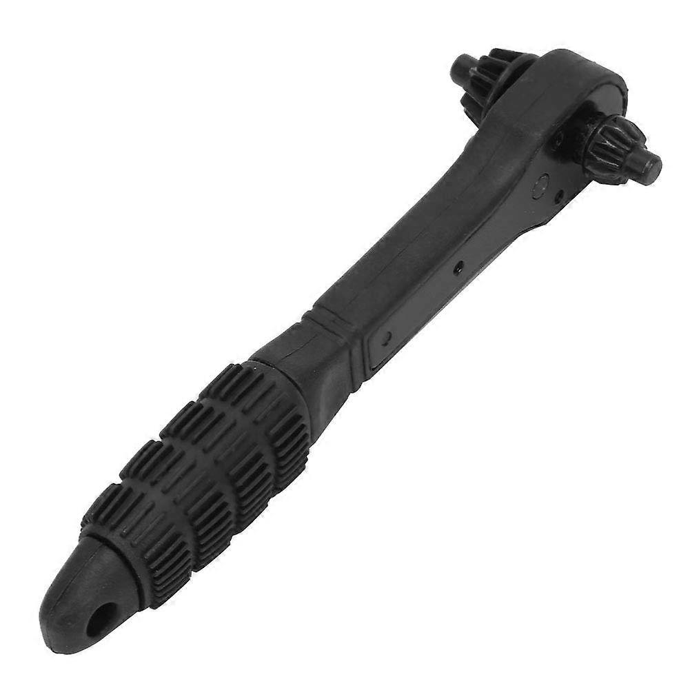 Double key, 2in1 function, doublehead double drill chuck key wrench, black ratchet wrench, tool accessory