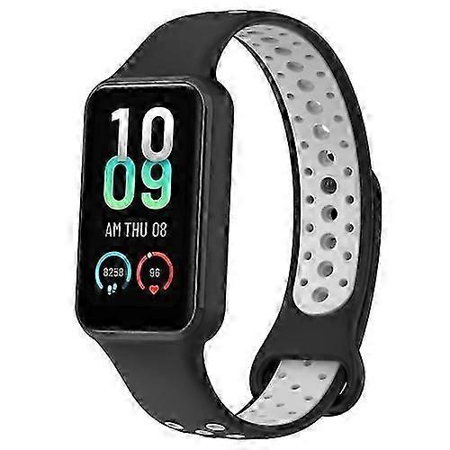 For Amazfit Band 7 Loop Two-Color Breathable Silicone Watch Band