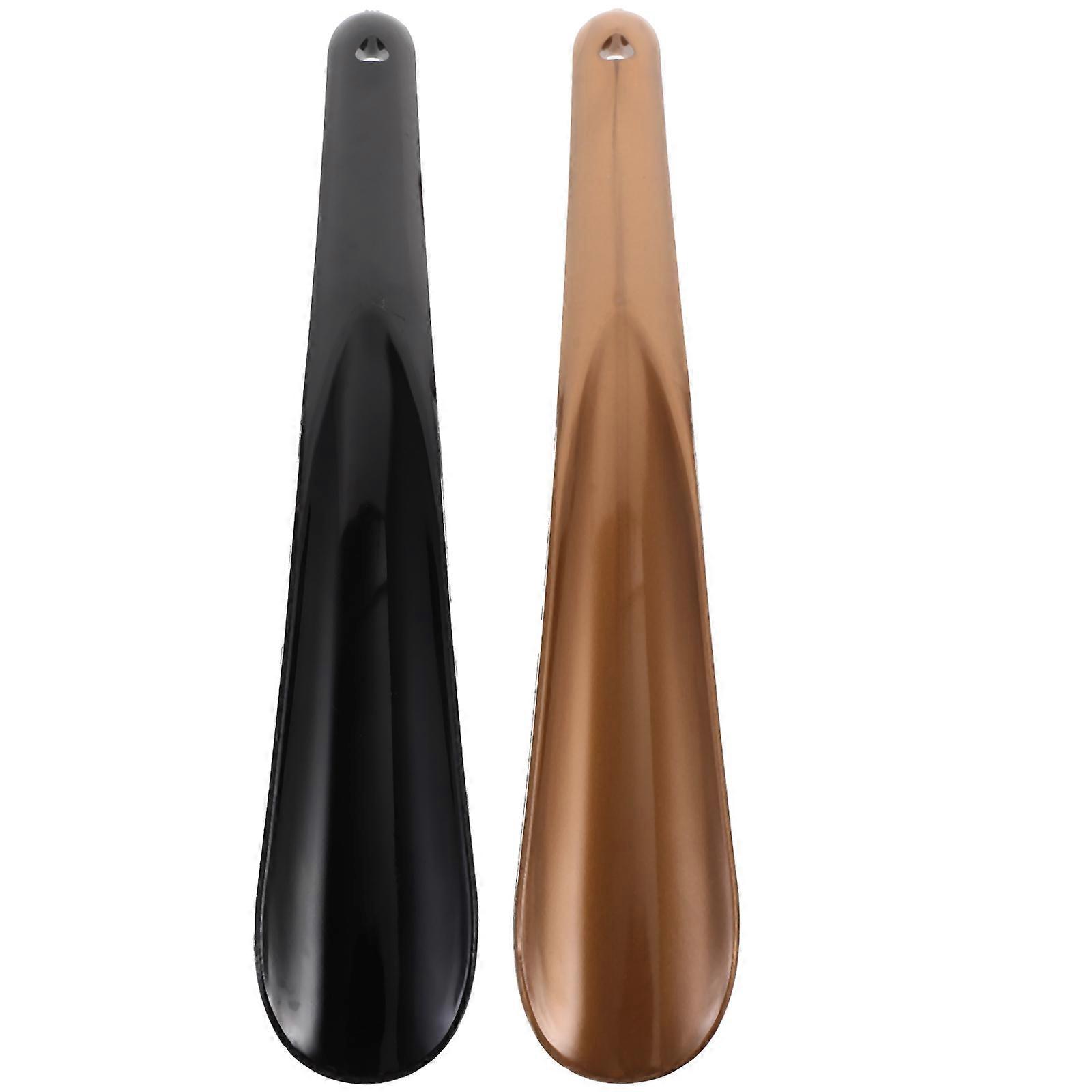 2pcs Shoe Horns with Ergonomic Handle, Easy Storage, Flexible Design for Seniors – Convenient and Colorful Shoe Lifters