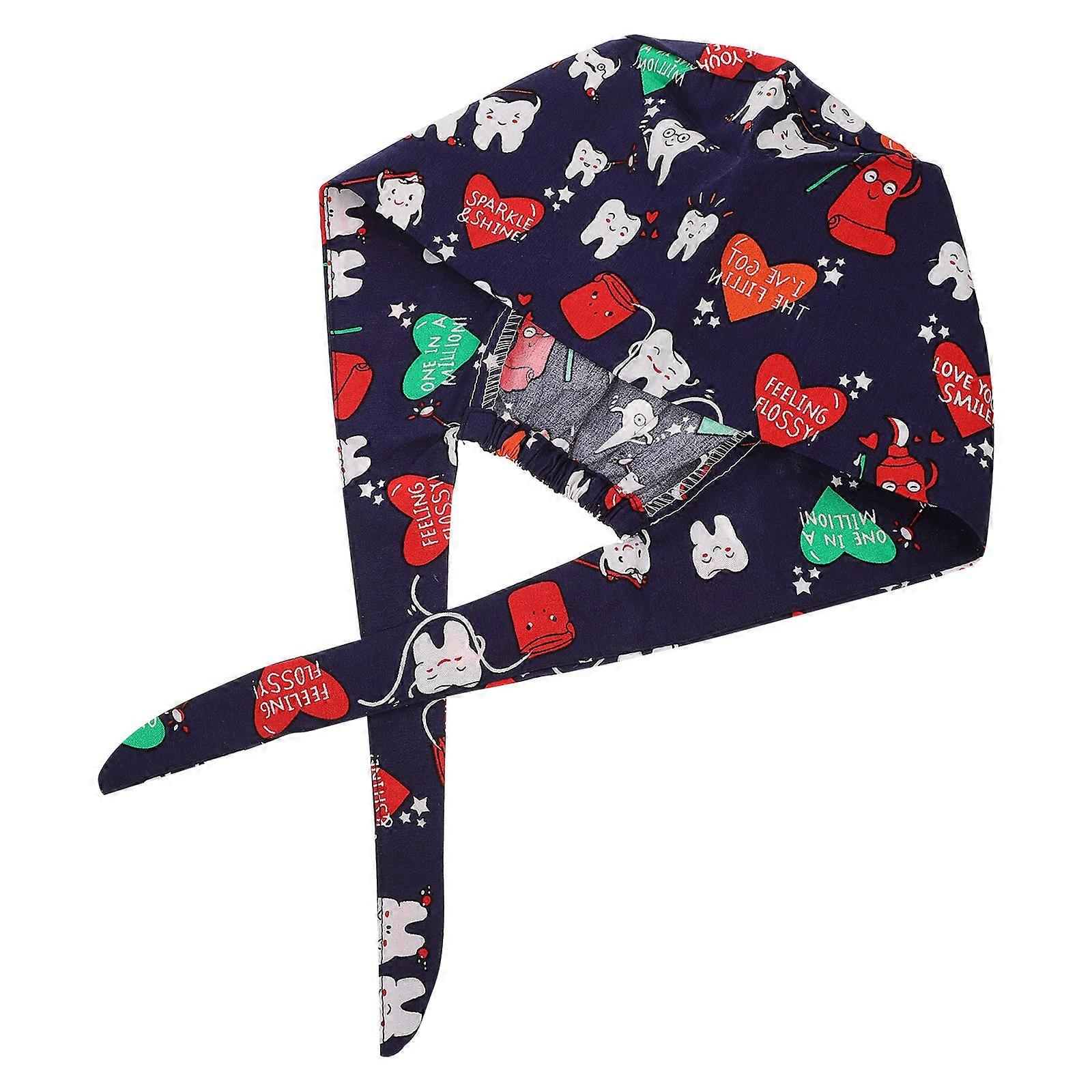 Working Cap with Button Sweatband Cotton Turban Headwear for Women Everyday Use 48x13CM Head Coverage 1Pack