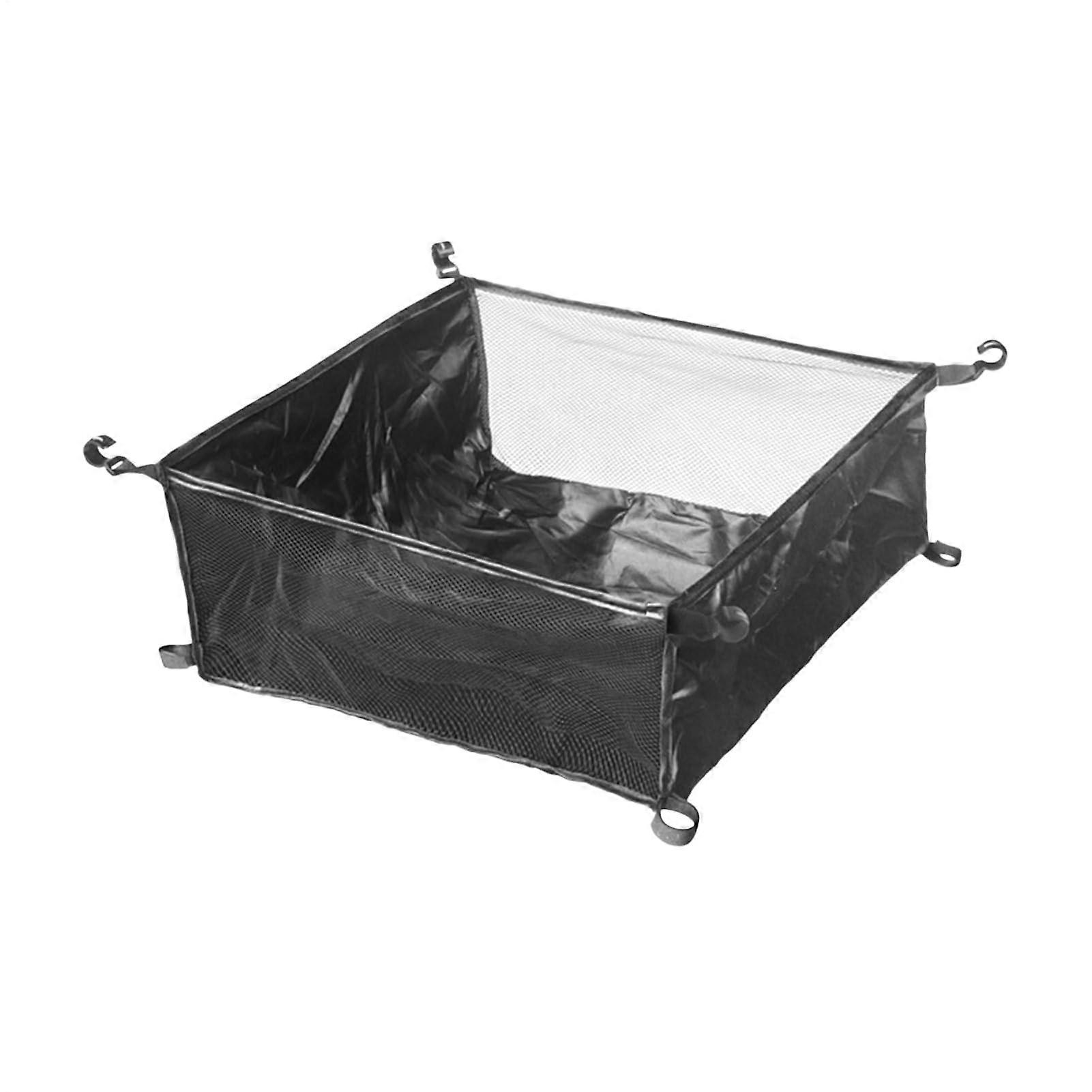 Under-Table Storage Bag, Hanging Mesh Organizer For Rectangular Or Square Folding Tables, Portable Lightweight Net Tote