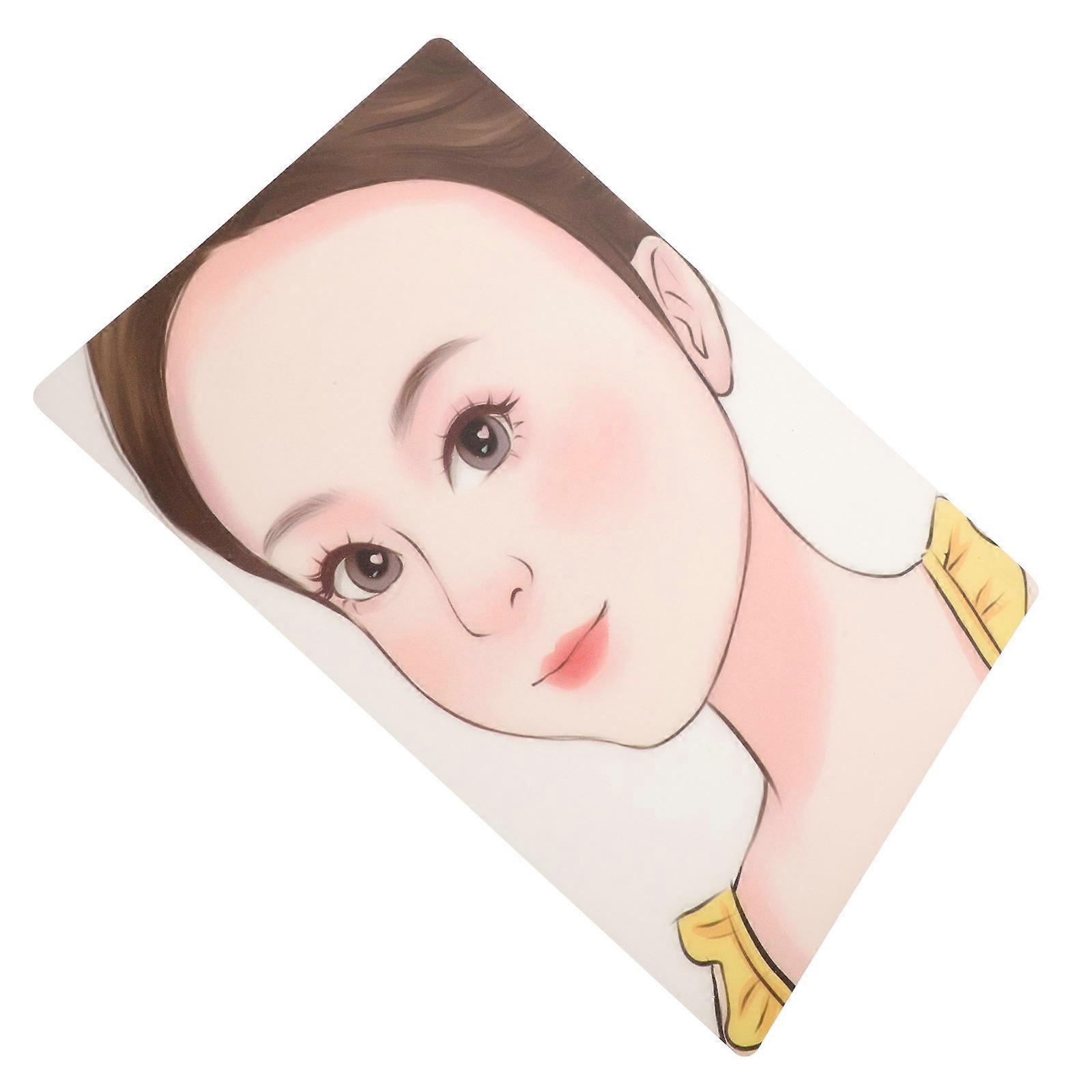 Face Painting Practice Board with Five Sense Organs for Decor Reusable Washable PET Multi Color 1