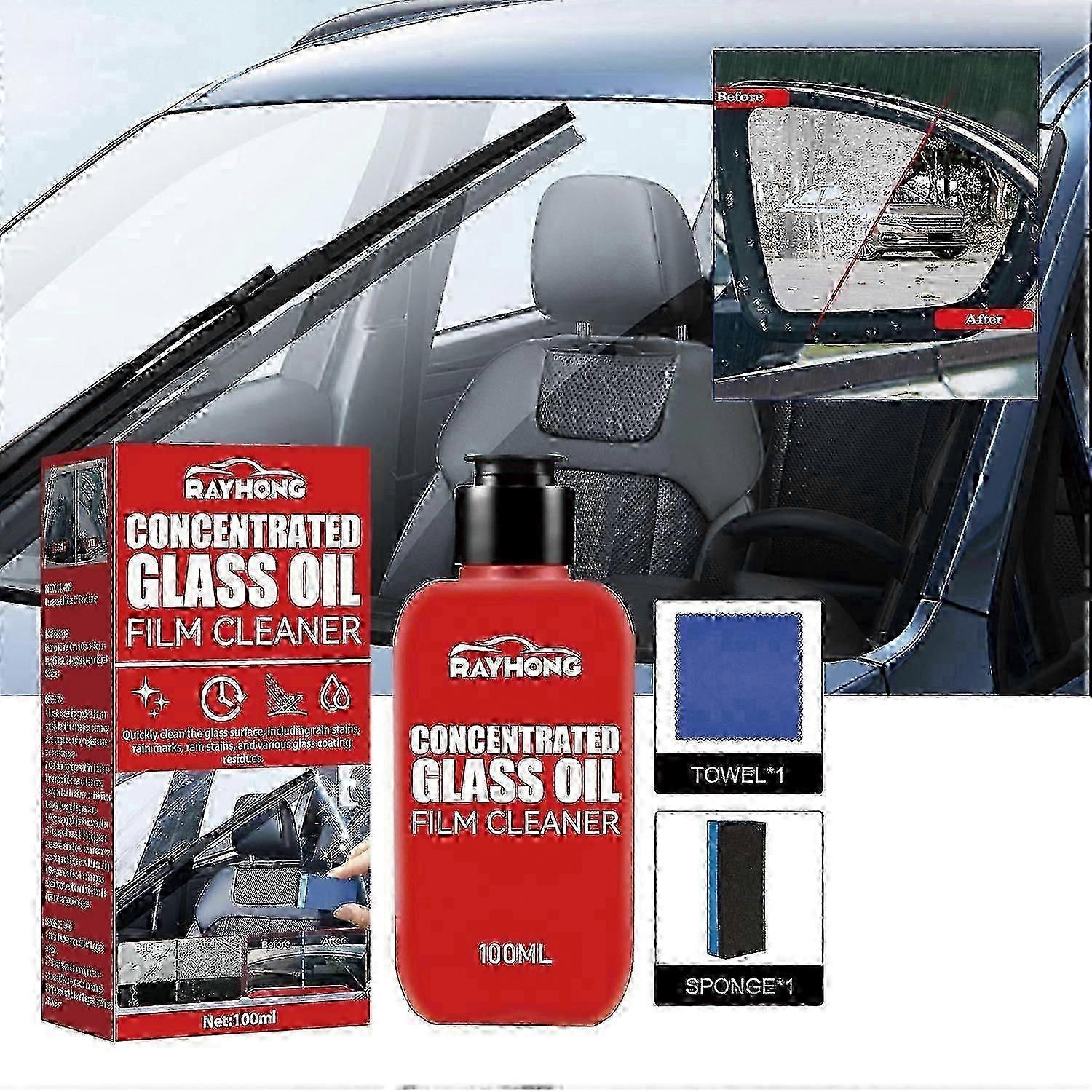 Συμπυκνωμένος καθαριστής ταινιών πετρελαίου γυαλιού Rayhong για να αφαιρέσει το πετρέλαιο και τον καθαριστή ομίχλης παρμπρίζ αυτοκινήτων αυτοκινήτων βροχής