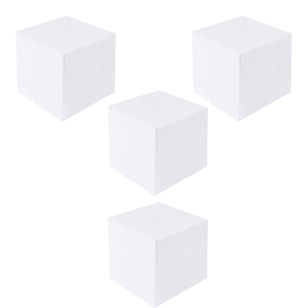 White Foam Cake Molds for DIY Use Perfect for Cake Decorating Practice and Crafts 6 inch