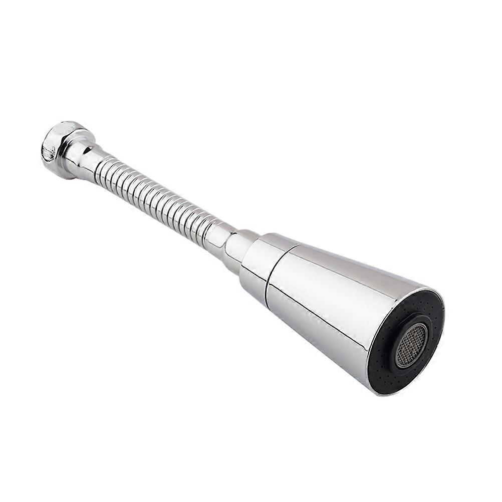Adjustable Pressurized Water-saving Filter Nozzle for Kitchen and Bathroom in Silver Color 1Pc