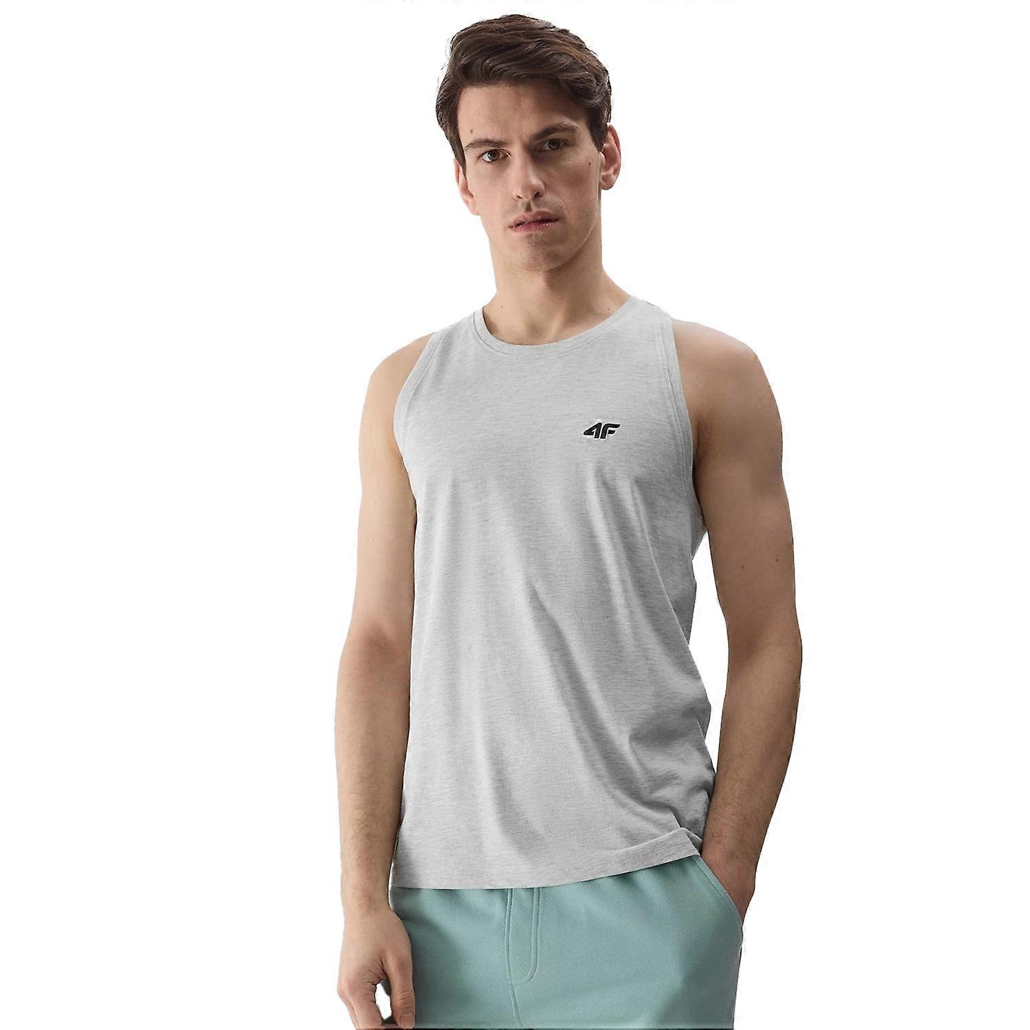 4F Mens Plain Regular Tank Top