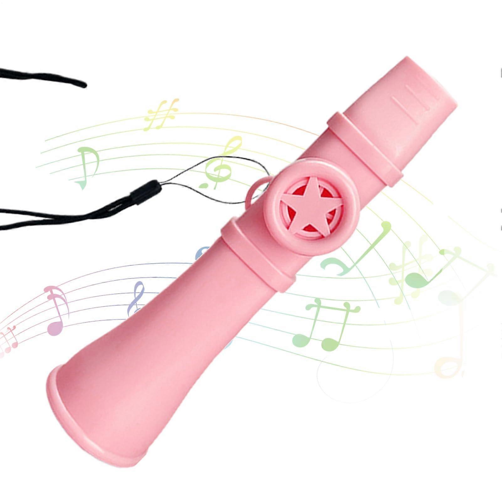 Kazoo Expert – Foodgrade mouthpiece, nonslip, comfortable musical instrument for daily use, outings, parties, and accompaniment in pink.