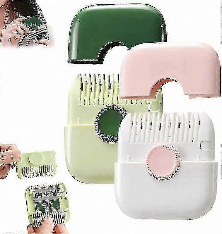 Double-Sided Hair Trimmer Comb, 2-in-1 Split End Razor Tool for Grooming