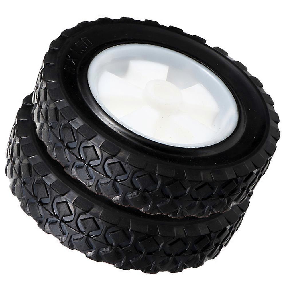 Lawn Mower Replacement Wheels For Garden Work 12.70X12.70X3.00CM Flexible Rotating 2Pcs