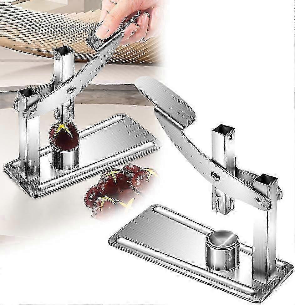 Stainless Steel Chestnut Opener & Cutter - Multifunctional Kitchen Tool for Nuts,