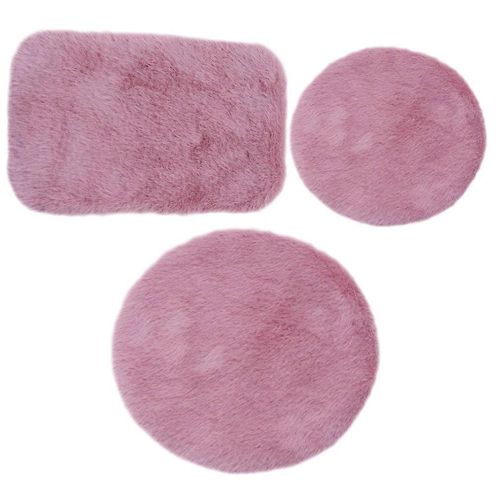 Mini Dollhouse Floor Mat Mini House Mats Hobbyists Circle Style Hands-On Ability Enhancement 3Pcs