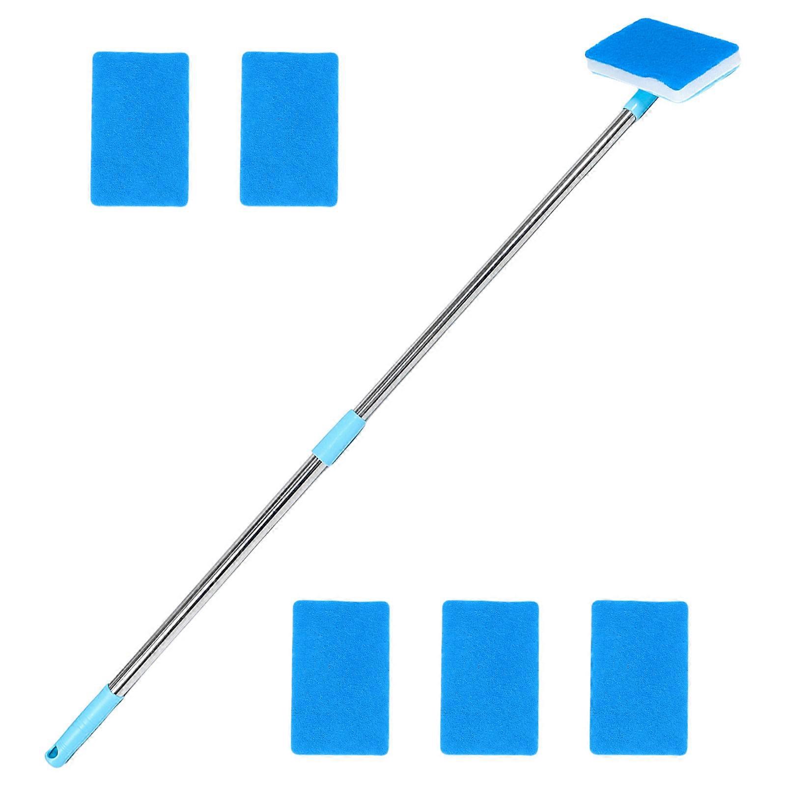 Fish Tank Algae Scalable Fish Tank Brush Versatile Use For Aquariums Rectangular Head Elongated Handle 1Set