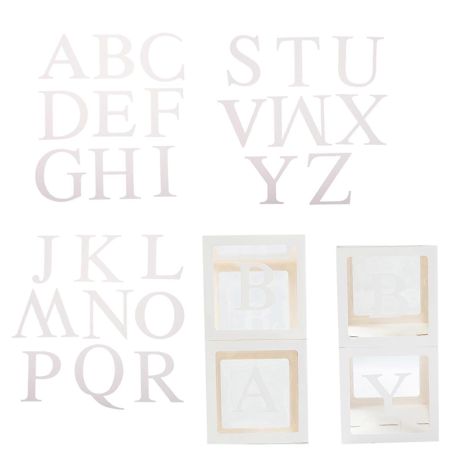 Portable Transparent Balloon Boxes for DIY Party Backdrops – Decorative Letter Boxes for Birthdays, Bridal Showers, Gender Reveals and Celebrations
