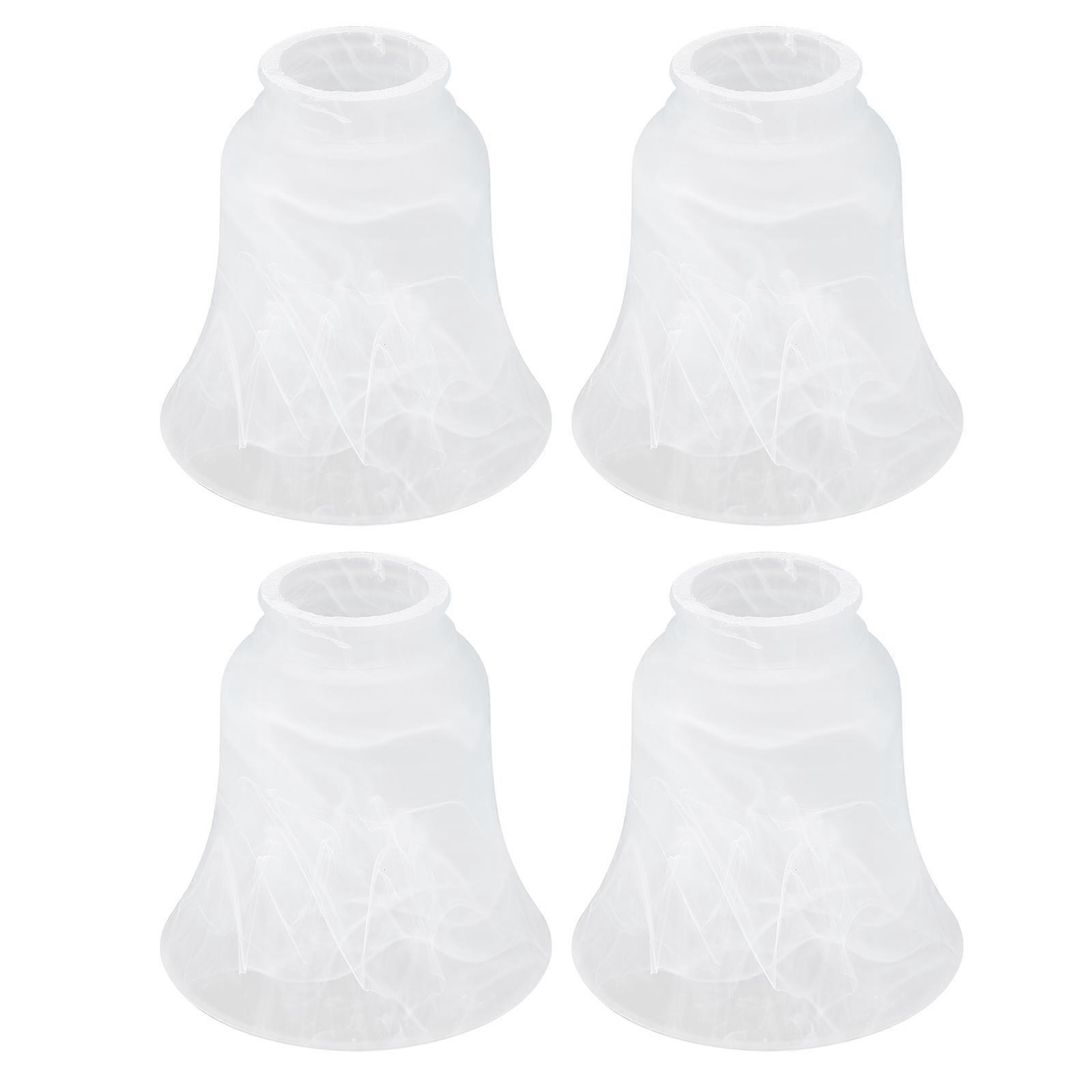 4Pcs Glass Lamp Shade for Home Transparent E27 Lampshade Wall Light Ceiling Lamp Craft Lighting