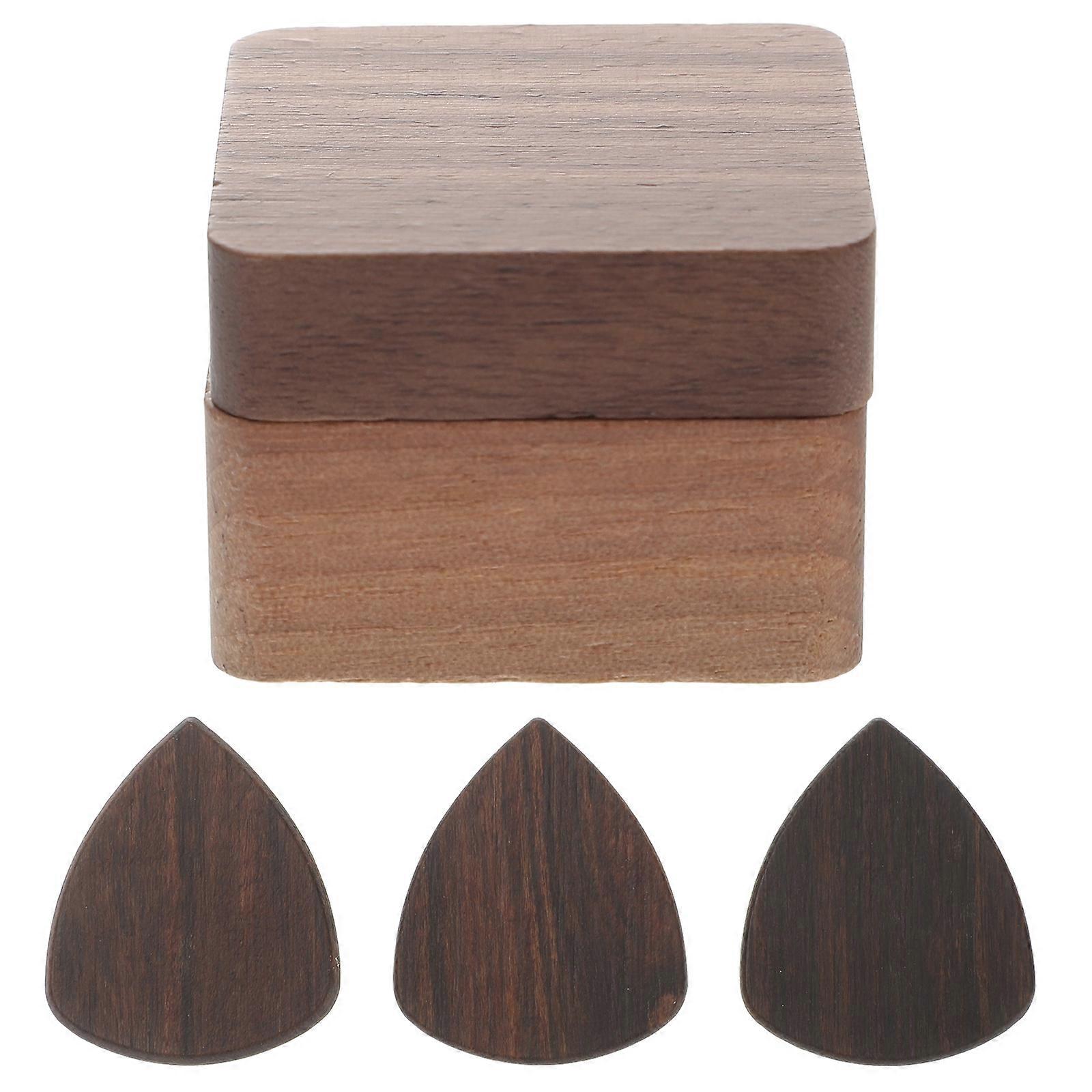Wooden Guitar Pick Made of Synthetic Material for Guitar with Ergonomic Design Assorted Color