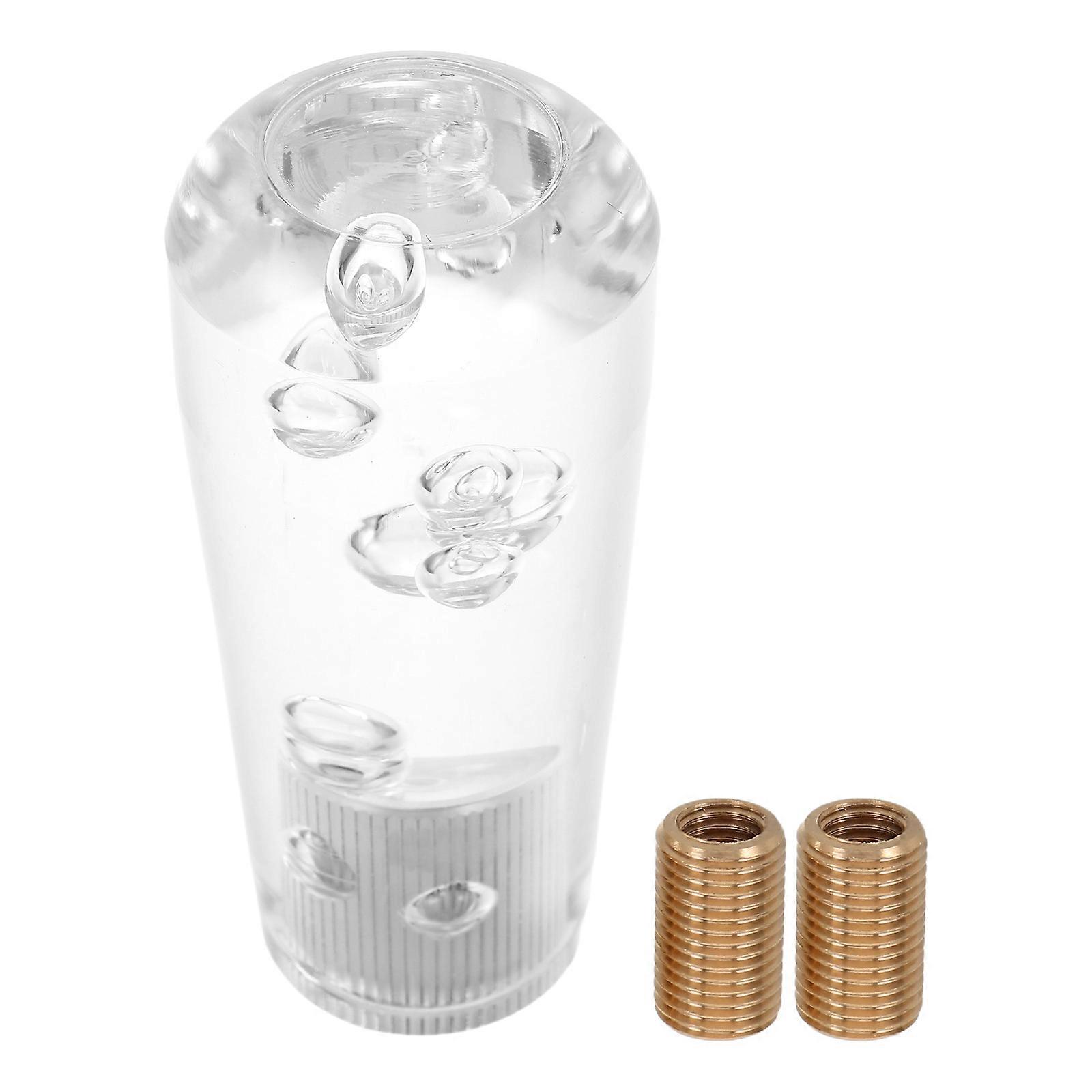 Crystal Bubble Shift Knob Manual Gear Lever Handle – High Transparency, Easy Installation for Cars and Trucks