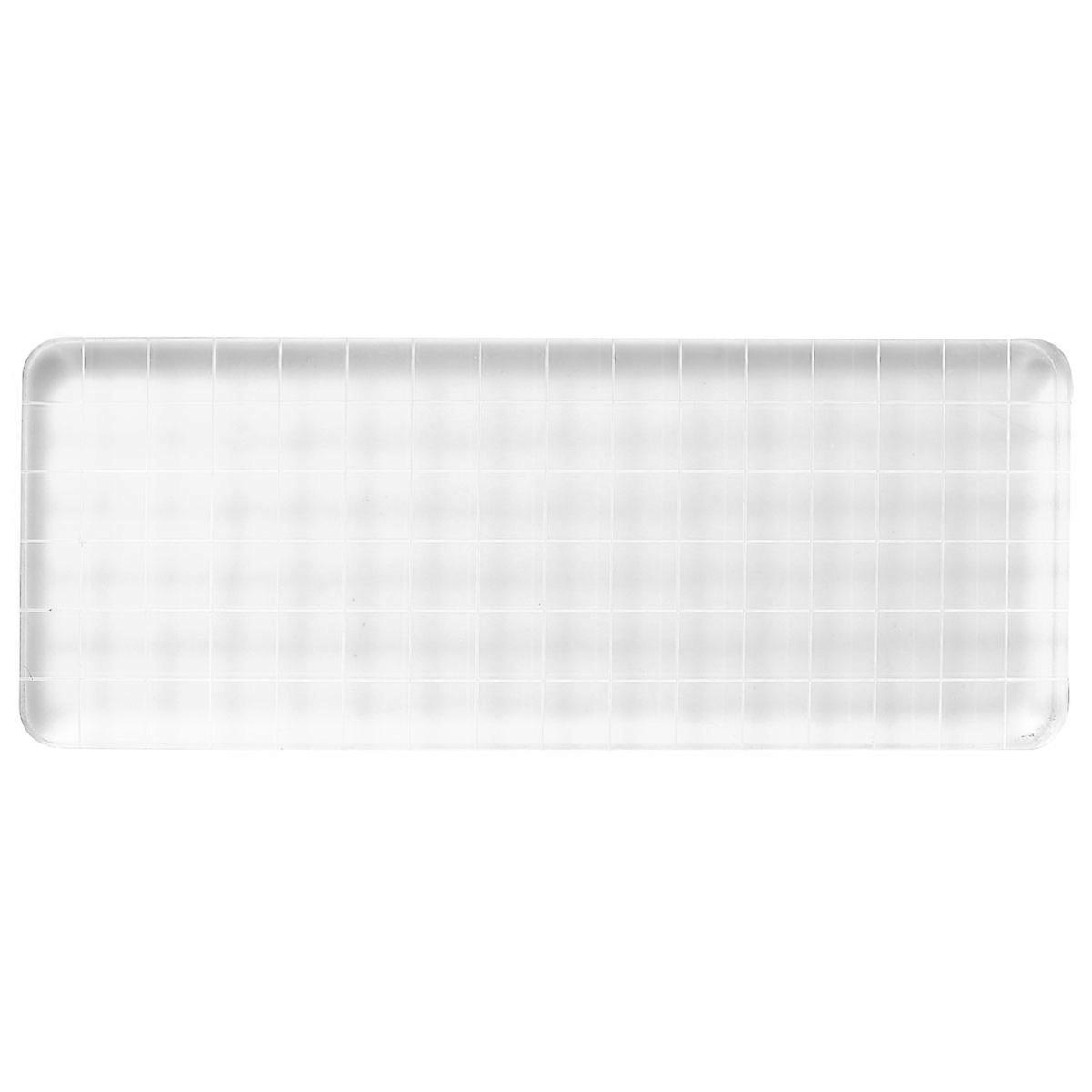 Acrylic Handle Block Transparent Seal Stamp Block with Easy Alignment Grids for Making Seal