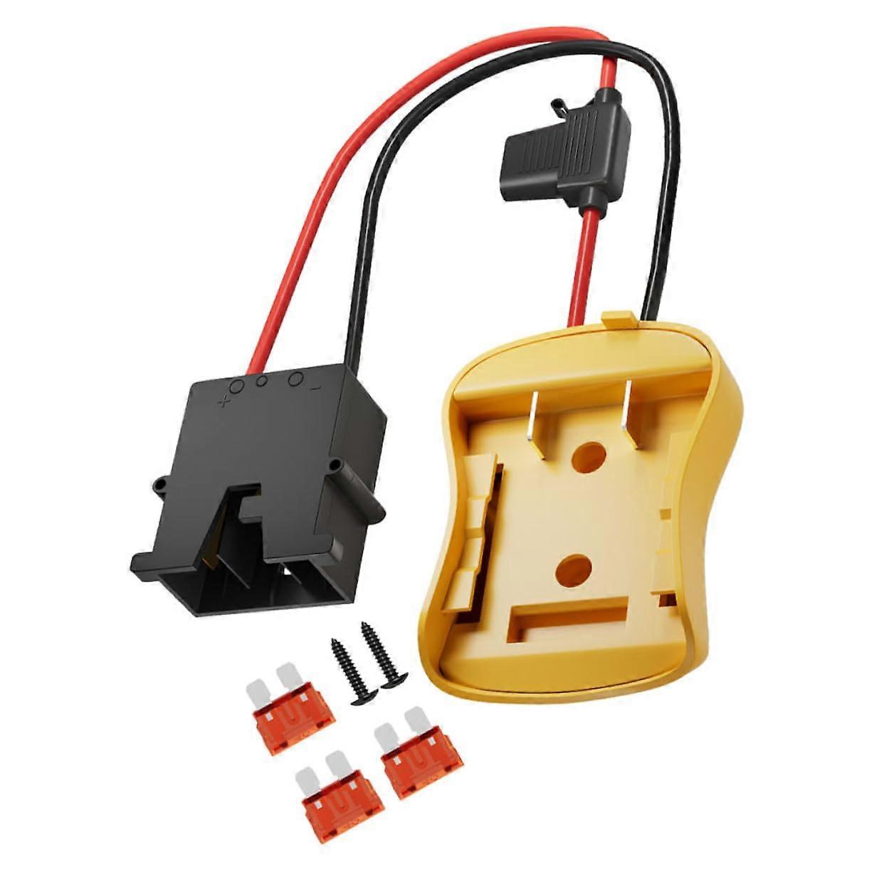 Battery adapter for electric vehicles, robust power connection, durable material