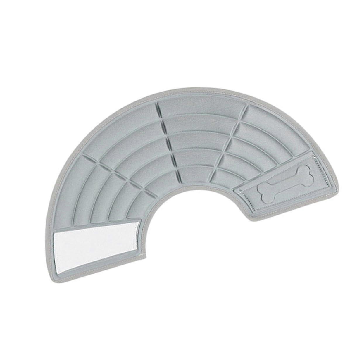 Elizabethan Pet Collar Protective Cone for Medium Dogs, Healing Elizabethan Collar in Gray, Adjustable Size for Comfort