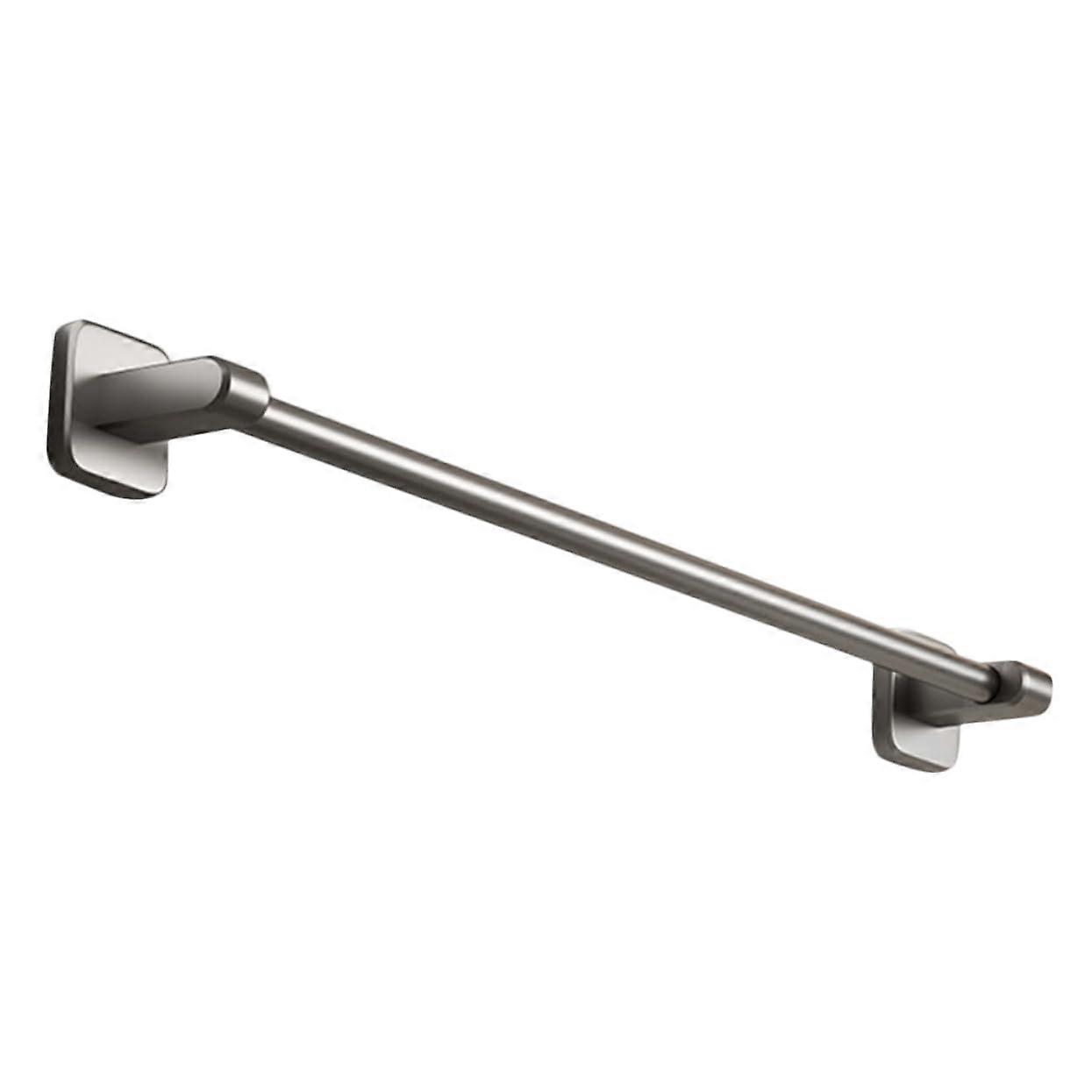 Bathroom Gray Metal Towel Organizer Wall Mount Multifunctional Drying Rack for Kitchen and Bath, Space-Saving Design