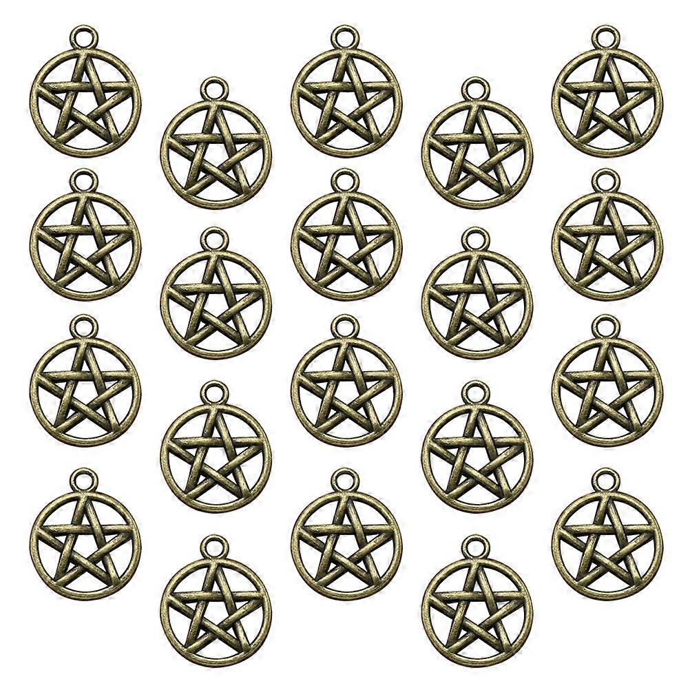 Creative Alloy Star Pendants for DIY Accessories and Costume Design