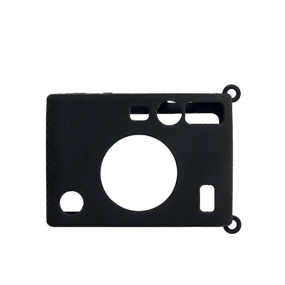 Camera Protective Case for Instax Mini EVO, Soft Shatterproof Silicone, Black, Lightweight Design, Durable Fit