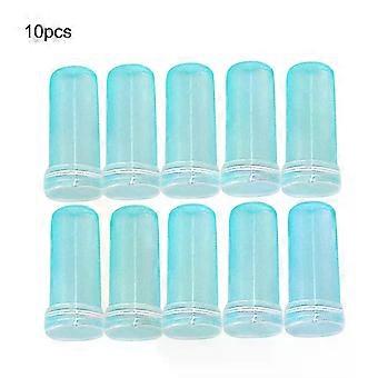 10Pcs Blume Rohre Blau Kunststoff Wasserpfeife Blumen Pflanzenernährung Halten Sie frisch Rhizom Rohre Hydroponik Tank Home Decor