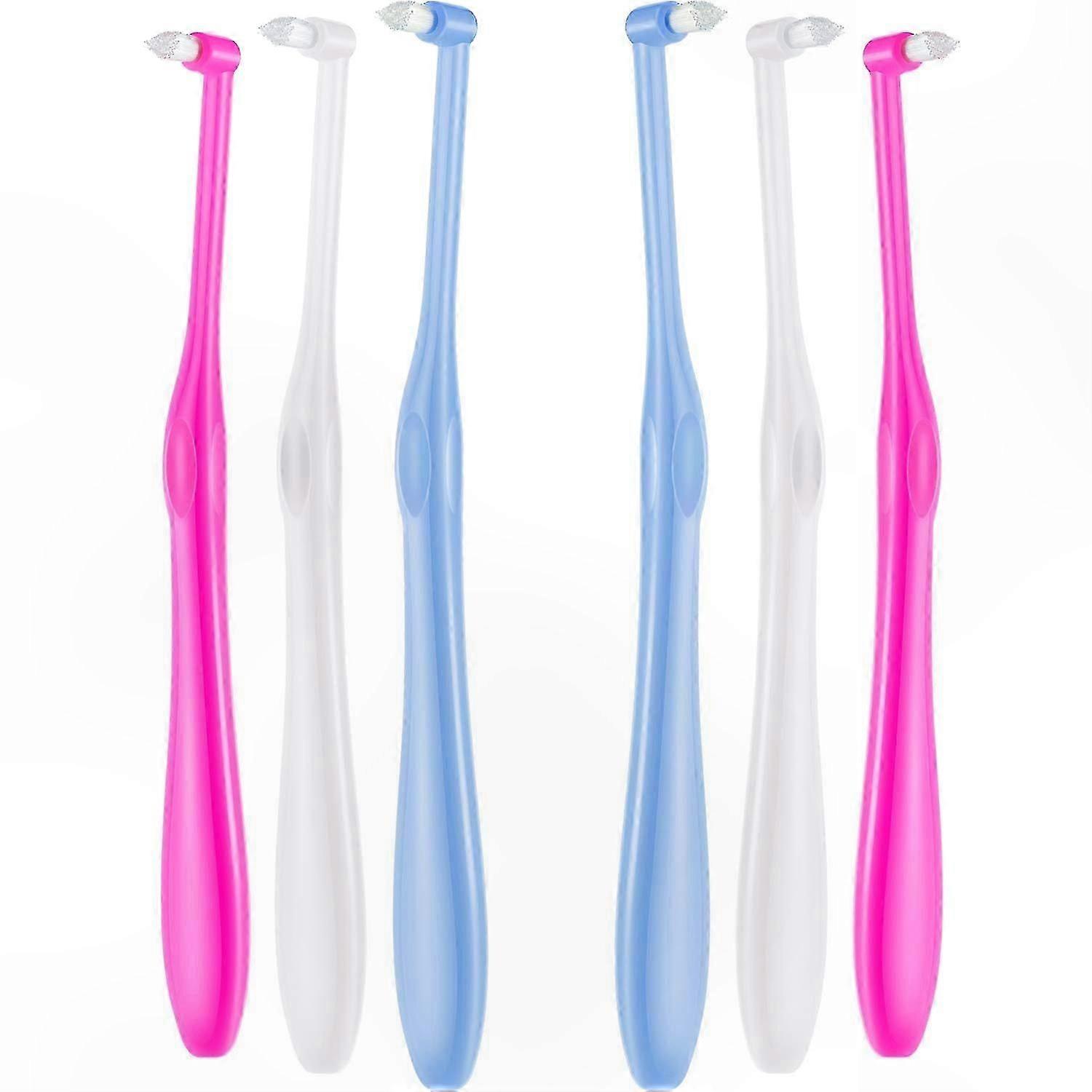 6-Pack Detail Cleaning Toothbrush with Tufted Design for Precision Tasks