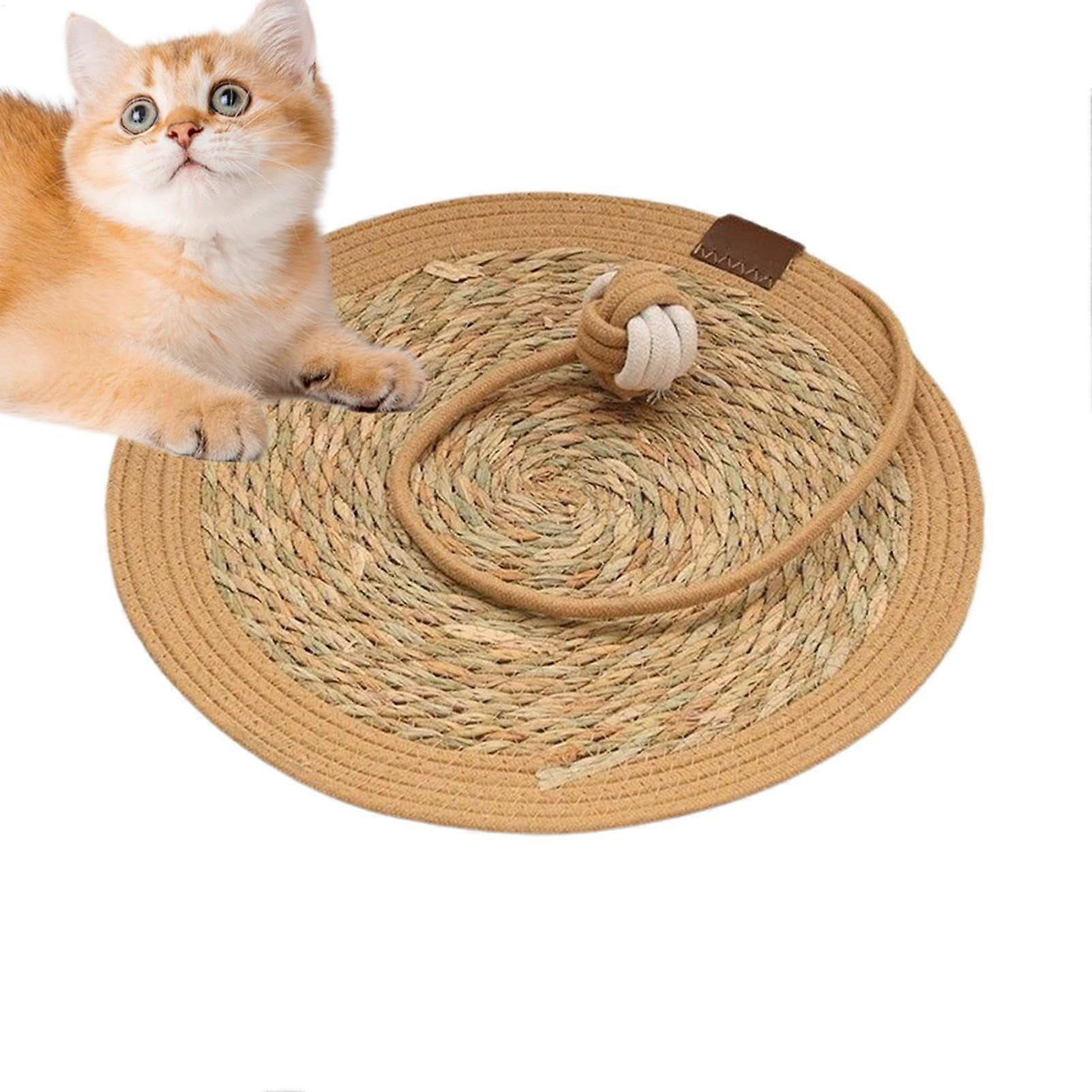 Cat Grakes Cat Scratch Pad, Kitten Elegant Elegance 15.7 Inch Protective Mat for Sofa and Wall Carpets