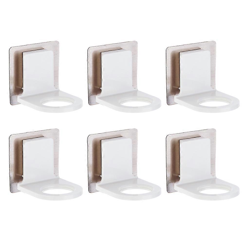 Soap And Shampoo Hook Adhesive For Bathroom Shower Use In White Color 6Pcs