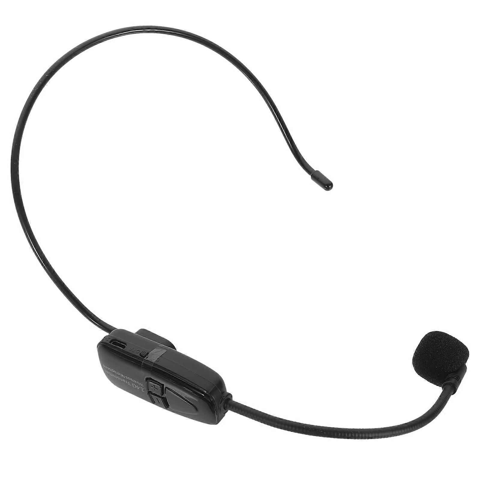 Microphone Headset For Events Teaching 1 Set Voice Amplifier Black