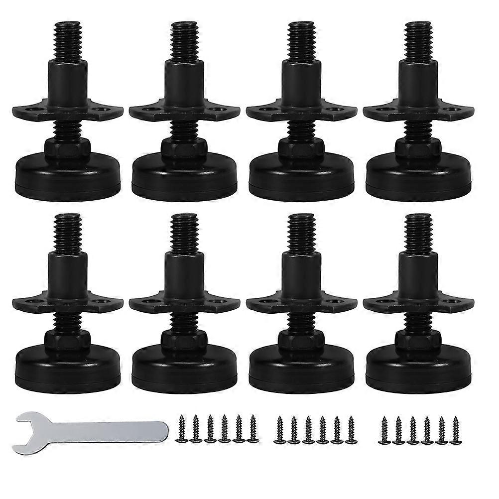 8pcs Adjustable Furniture Levelers with Felt Pads – Sturdy Feet for Tables, Chairs, Sofas, and Beds – Easy Installation for Stability and Floor